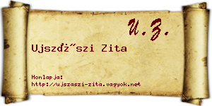 Ujszászi Zita névjegykártya